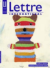 « Brüder Vögel », traduction en allemand, par Uta Goridis, d’un texte inédit en français, « Frères oiseaux ». Lettre international, n° 117, Sommer 2017, pp. 23-24.