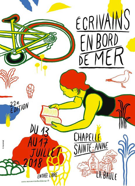 « Ecrivains en bord de mer 2018 », le lundi 16 juillet (après-midi) : dialogue avec Stéphane Bouquet, Thierry Froger, Jean-Pierre Suaudeau et Thierry Guidet